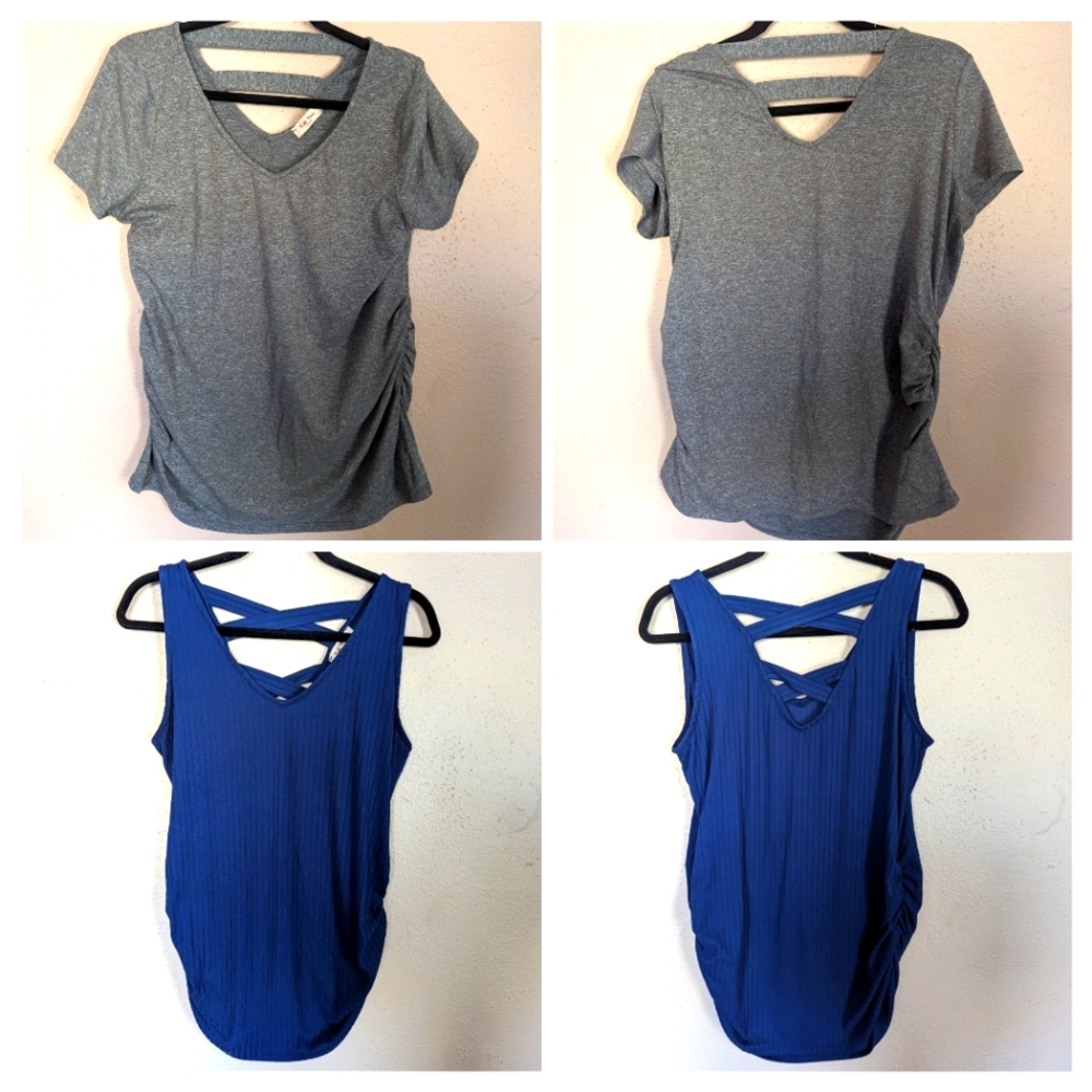 Two maternity tops